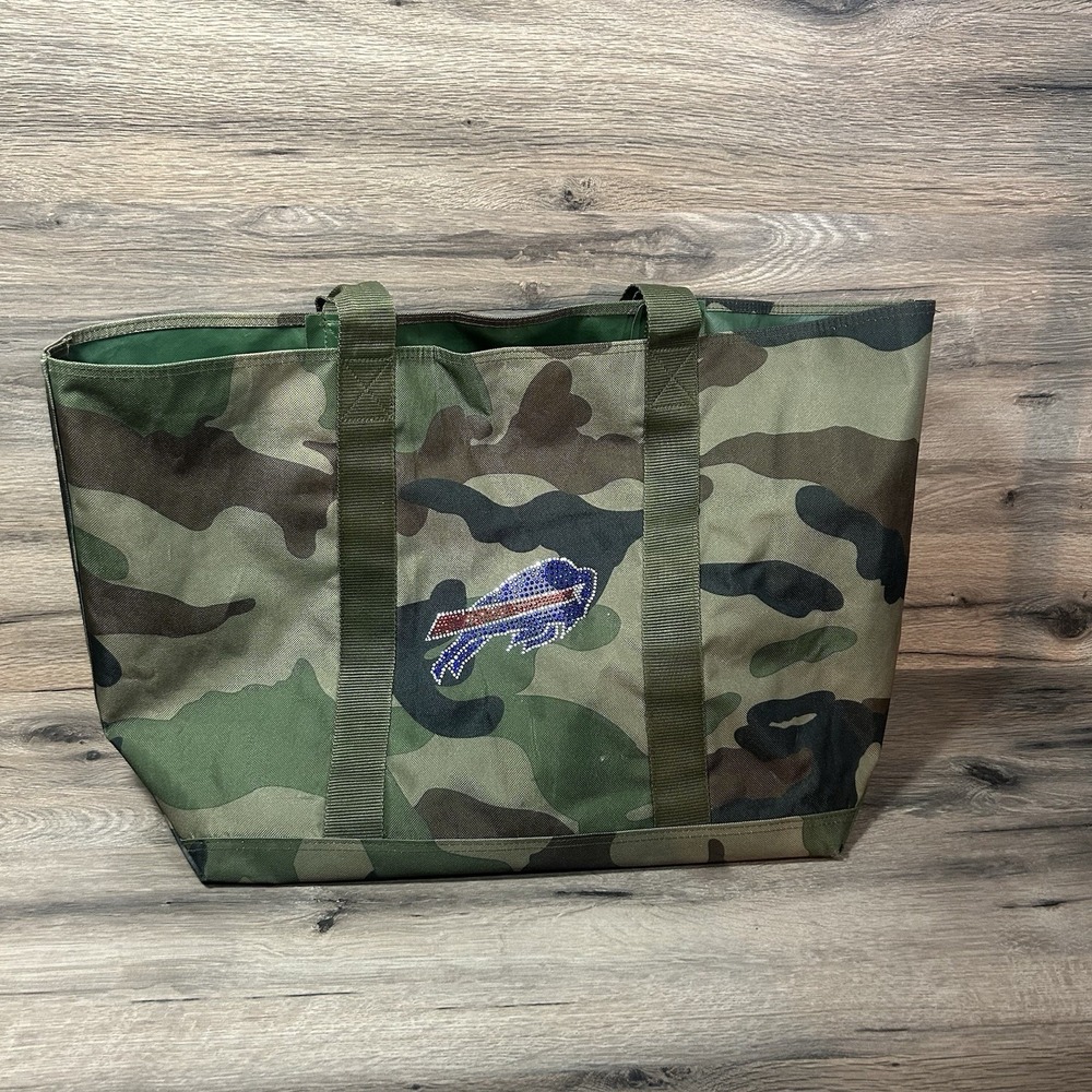 Buffalo Bills Tote Bag Large Camo Logo 24 Inch
